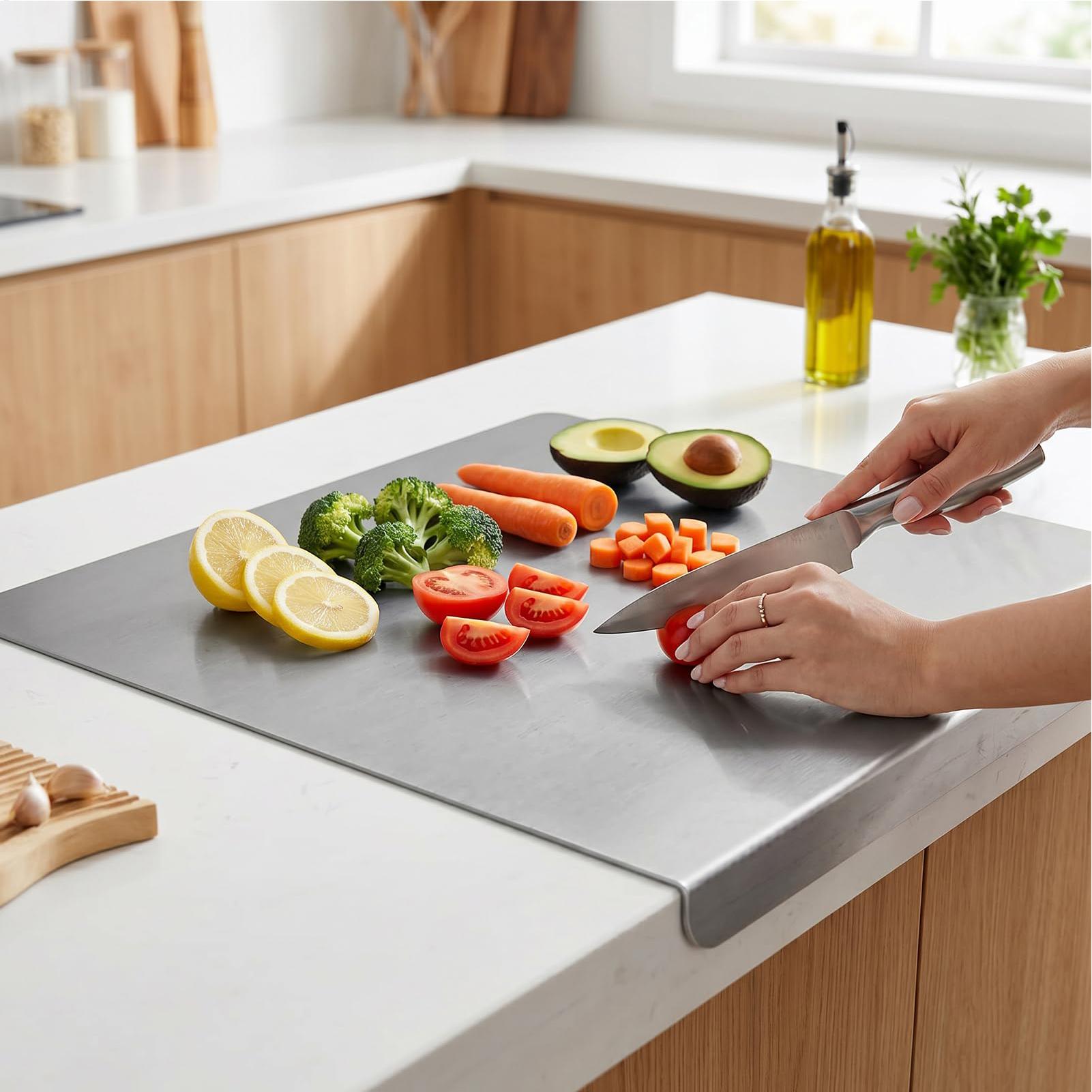 Meal Prep For Cutting - Kaymaz Paslanmaz Çelik Kesme Tahtası Metal