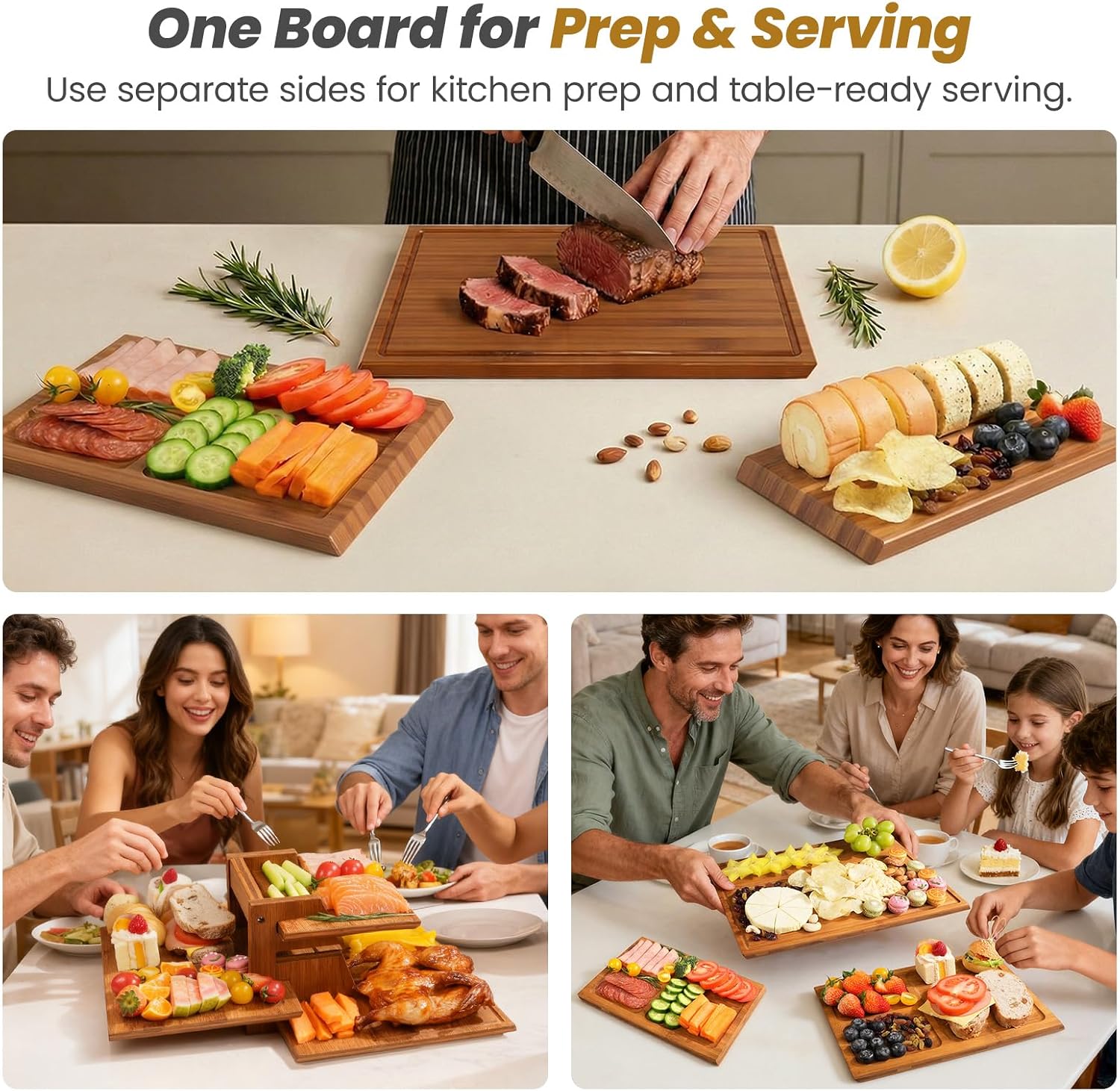 Standlı Bambu Kesme Tahtası Se - Meal Prep For Cutting incelemesi ve fiyatı