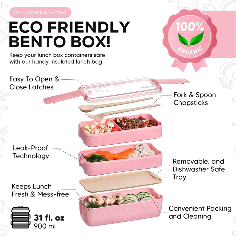 3-In-1 bölmesi buğday samanı B - Meal Prep Bowl incelemesi ve fiyatı